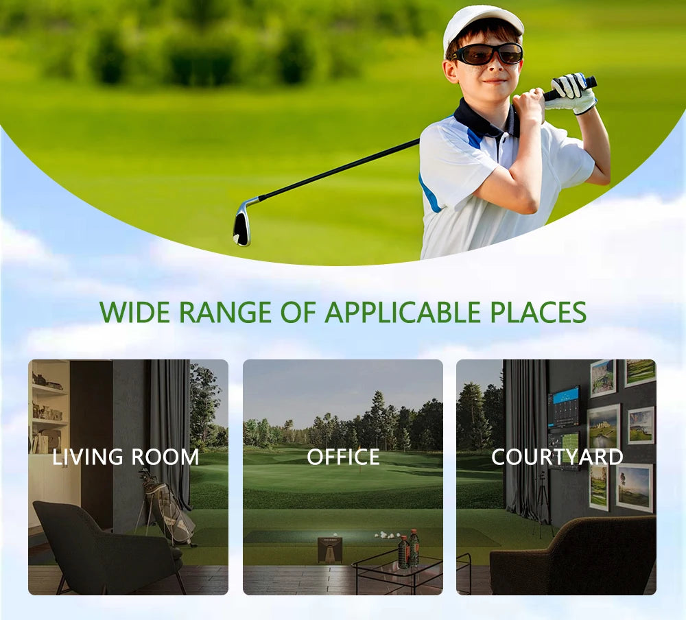 Thảm Tập Golf Mini Trả Bóng, Thảm Cỏ Nhân Tạo Di Động