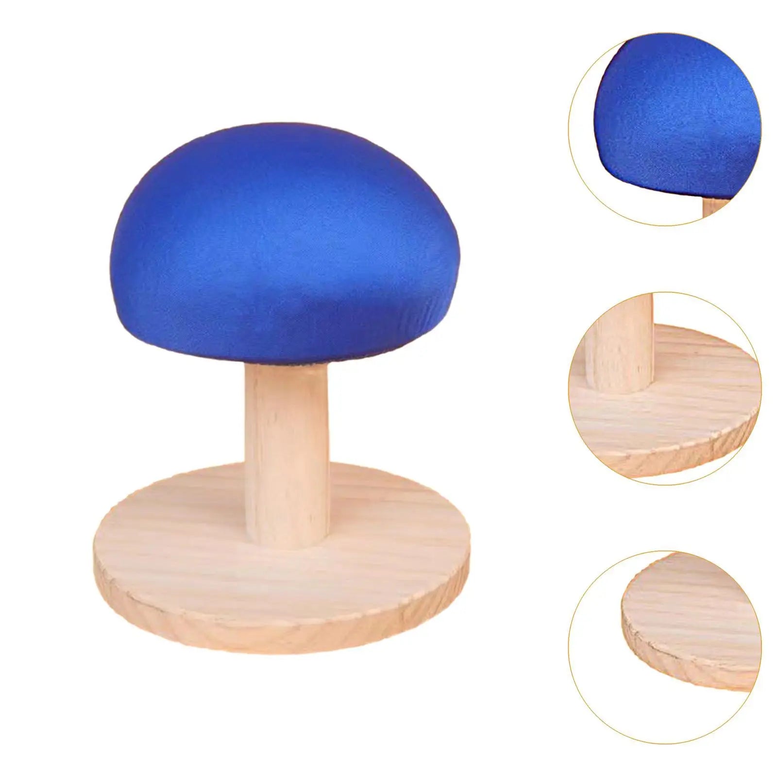 Round Ironing Stool Wooden Ironing Board for Collars Household Accessories
