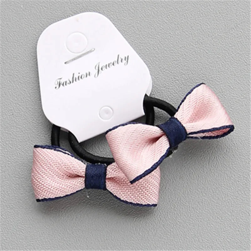 Bộ 2 Dây Buộc Tóc Nơ Xinh Cho Bé Gái