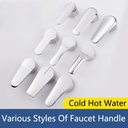 Hot and cold water faucet handle accessories for kitchen bathtub