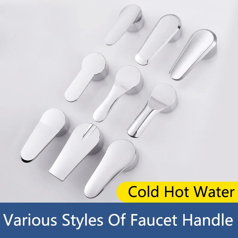 Hot and cold water faucet handle accessories for kitchen bathtub