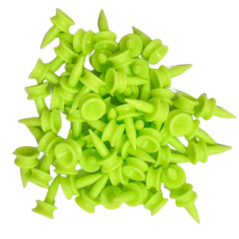 Set of 100 Professional Golf Tees 25MM Green Plastic