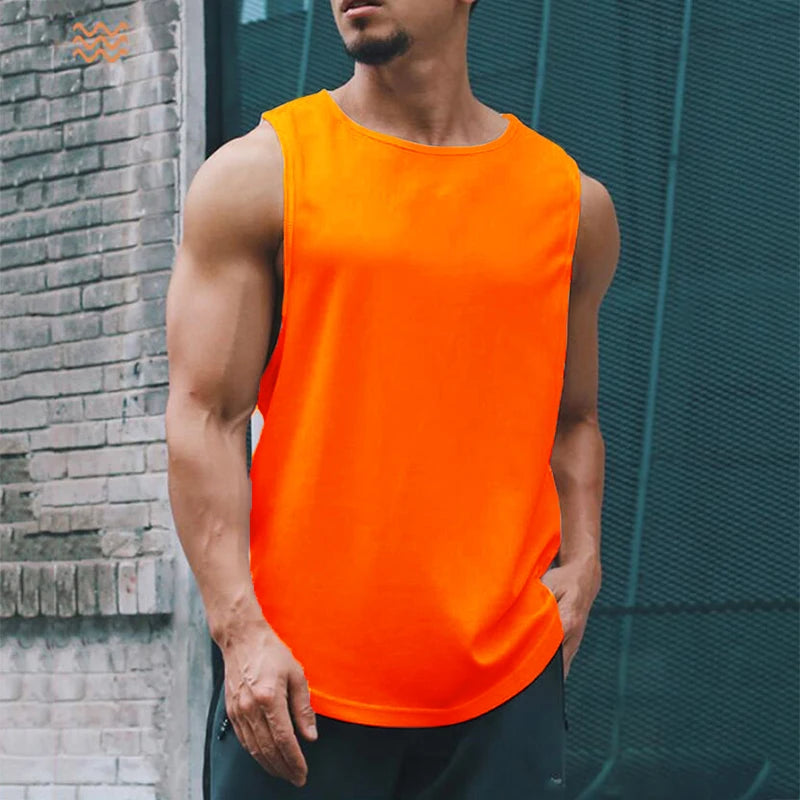 Men's Gym Mesh Tank Top Quick Dry Bodybuilding Cool