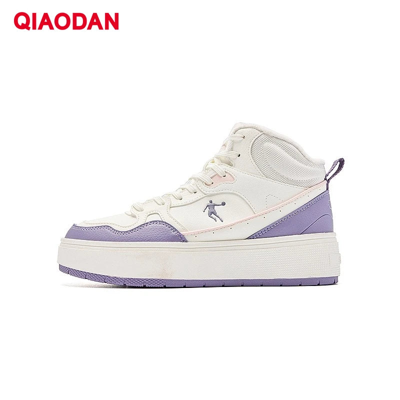 Giày Trượt Nữ QIAODAN 2025 - Cổ Điển Đen Trắng