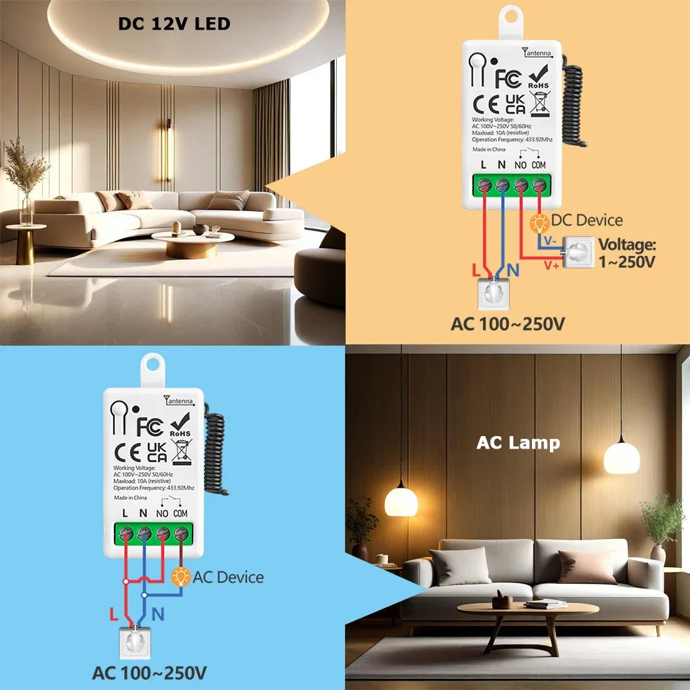 Smart Switch 433MHz Remote Control