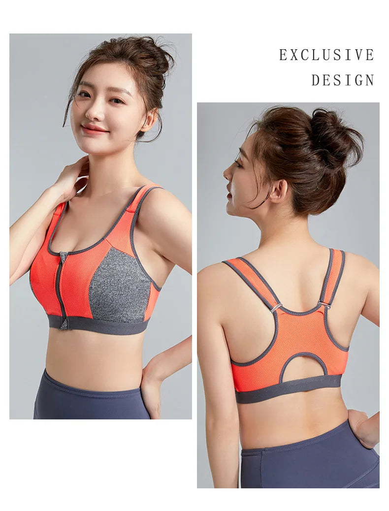 Áo Ngực Thể Thao Nữ - Hỗ Trợ, Nâng Đỡ, Khóa Kéo Trước - Daisan Mart