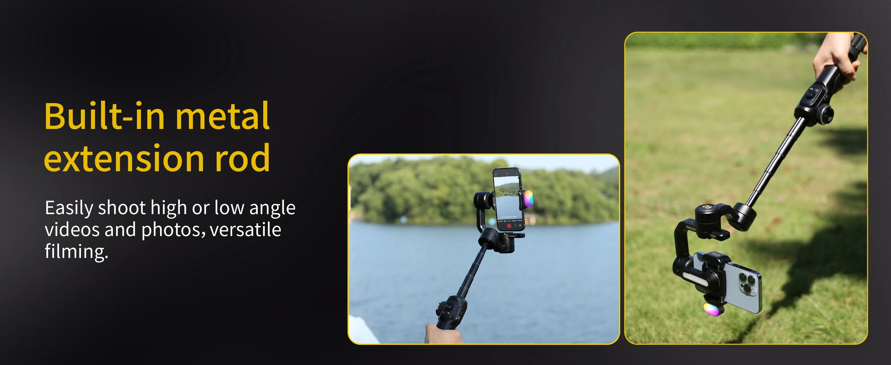 AOCHUAN Smart S2 Kit Professional 3-Axis Handheld Gimbal Stabilizer For IPhone And Android Smartphone Gimbal  Stabilizer shoot - Daisan Mart