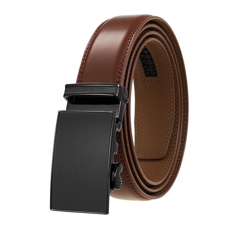VATLTY Men's Cowhide Belt with Automatic Buckle 30mm High Quality