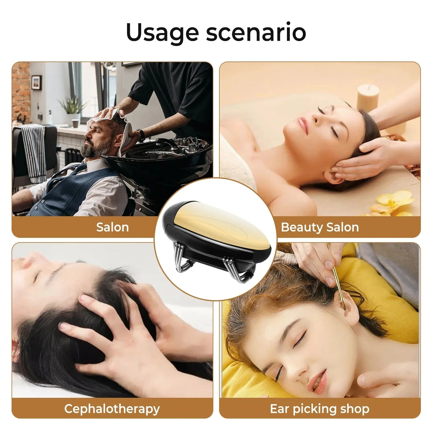 Barberology Pro Cordless Handheld Head Massager for Men