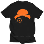 Men's Orange Hip Hop Mechanical Style Summer T-Shirt
