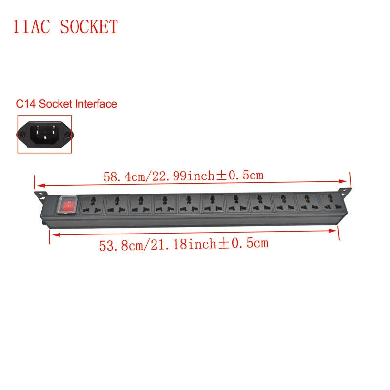 Ổ cắm điện bàn C14 PDU giấu kín văn phòng 10A. - Daisan Mart