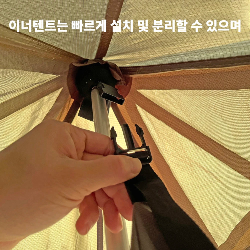 4 Season Waterproof Multi-Purpose Tipi Tent with Chimney