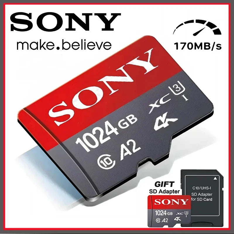 SO/NY Micro SD Memory Card 1TB/512GB/256GB/128GB/64GB