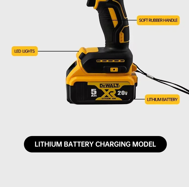 2025 Dewalt 2000RPM Cordless Electric Drill Brushless Driver Adjustable Speed ​​Impact Hand Drill Rechargeable Power Tools DCD796