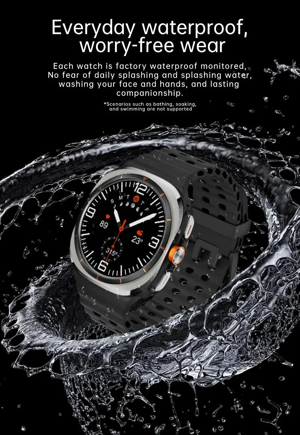 SmartWatch Ultra 5G - Màn hình AMOLED, Camera 8MP IP68