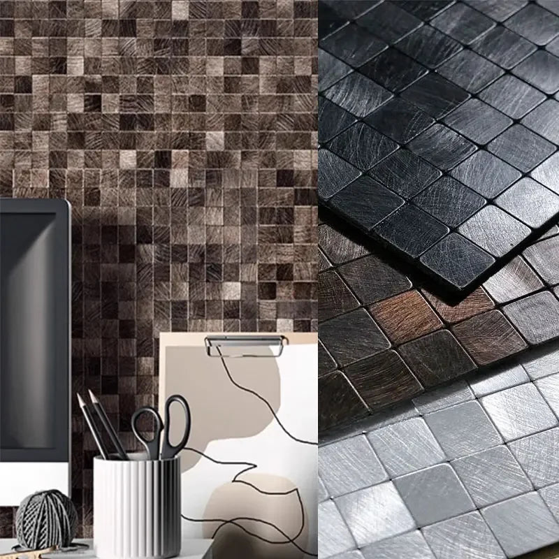 Miếng Dán Tường Nhôm Nhựa Kháng Nước Trang Trí Bếp