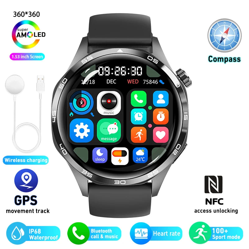 Smart Watch 5 Pro - AMOLED Screen, BT Calling