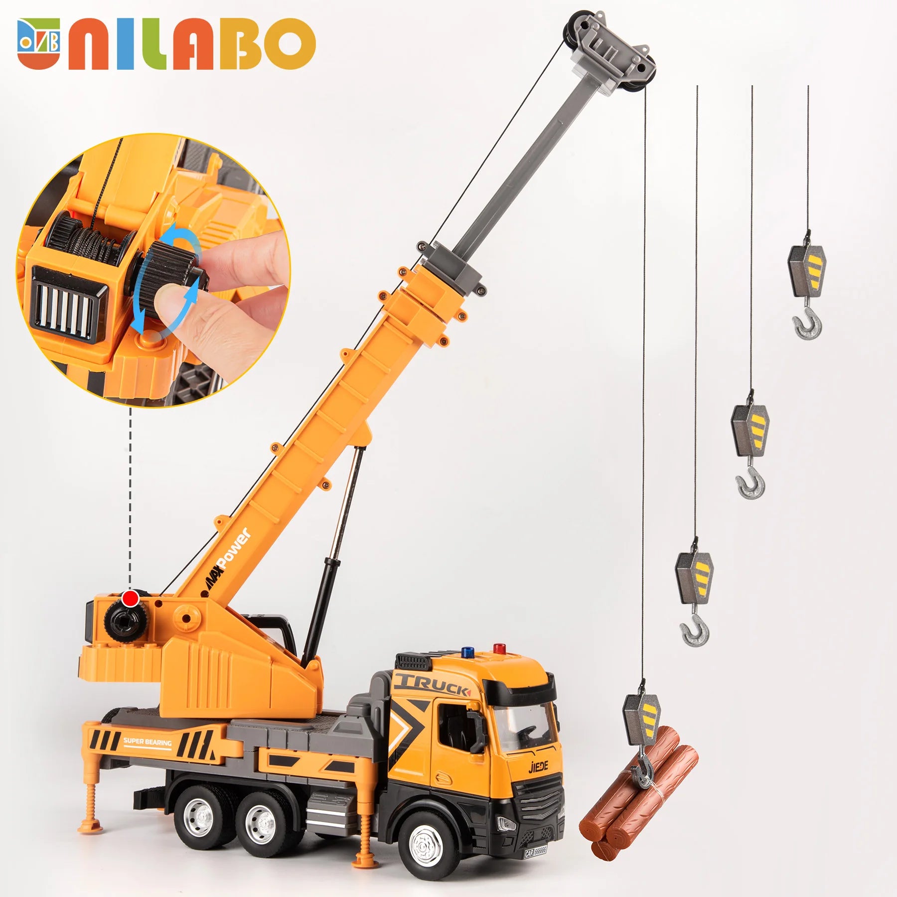 Xe Công Trình Hợp Kim Đồ Chơi Đèn Âm Thanh Cho Bé