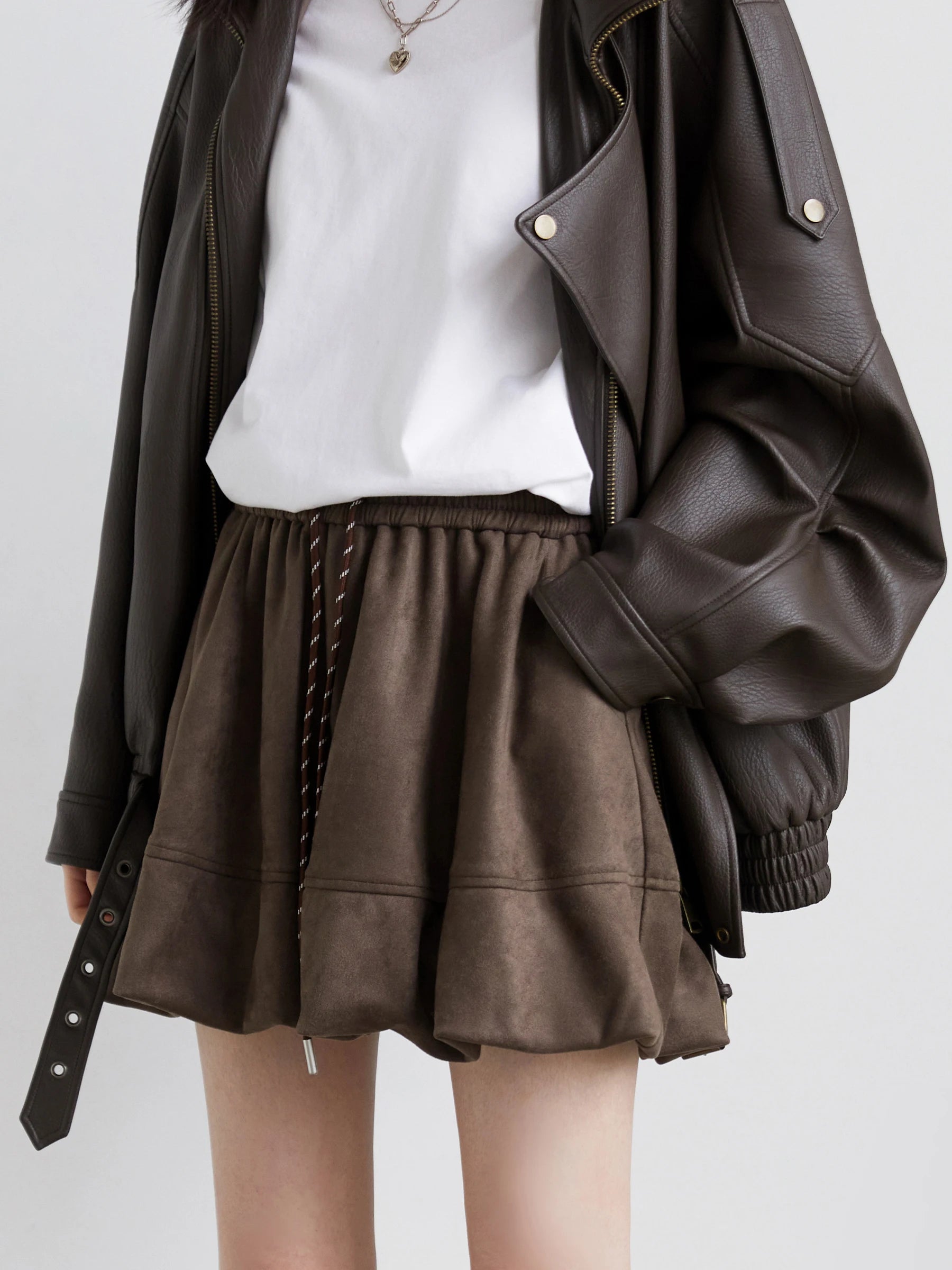 Women's Chic Vein A-Line Retro Floral Spring Autumn Skirt