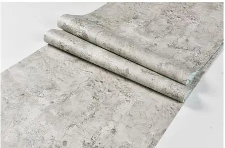 PVC Retro Cement Grey Waterproof Self-adhesive Wallpaper Hotel Cafe Library Living Room Bedroom Wall Renovation Vinyl Stickers