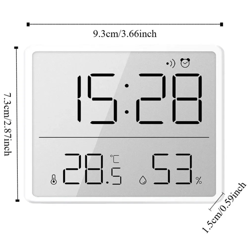 Ultra-thin multi-function digital alarm clock with magnetic sensor
