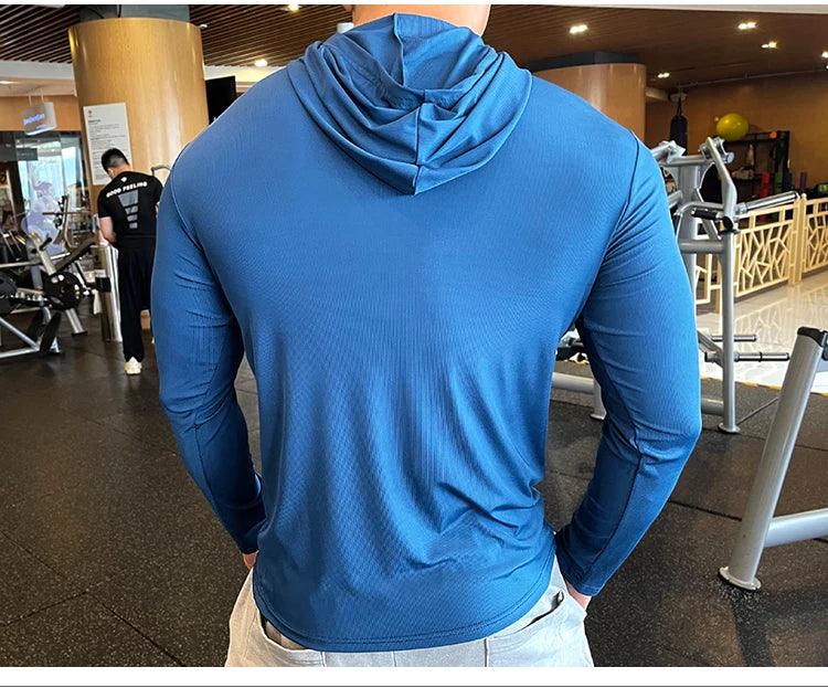 Men's Quick Dry Long Sleeve Sports T-Shirt