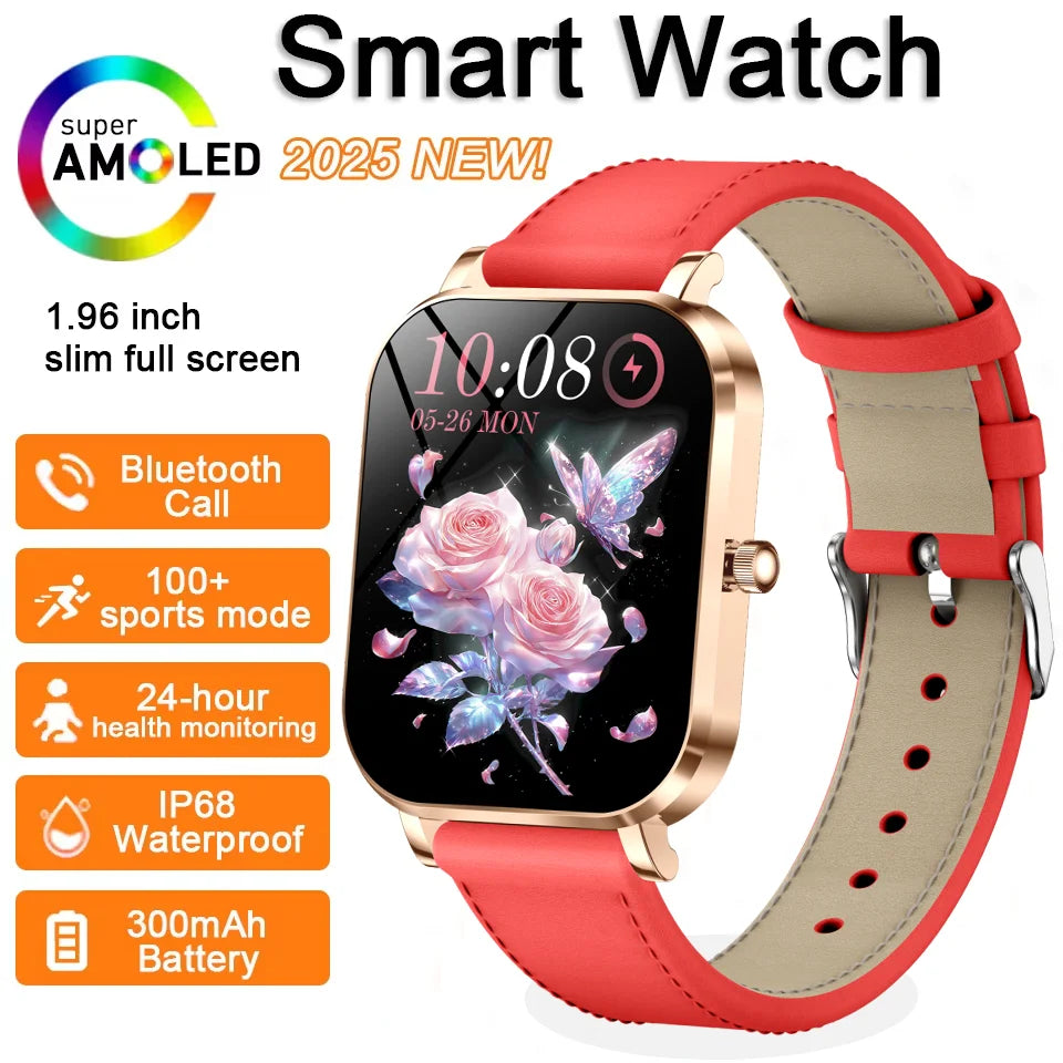 Đồng Hồ Thông Minh Nữ 2025 Cảm Ứng Gọi Bluetooth