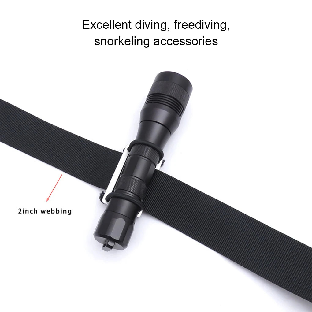 Weight Belt Slid Keeper Stainless Steel Sidemount Webbing Harness