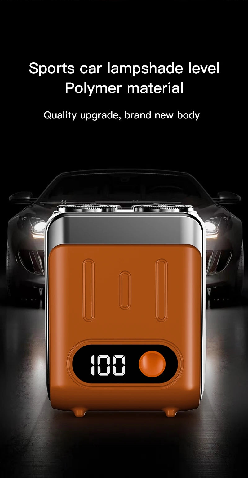 Mini Electric Smart Shaver Dual Blade Household Car Shaver Digital Display Rechargeable Shaver Powerful Beard Trimmer Tool