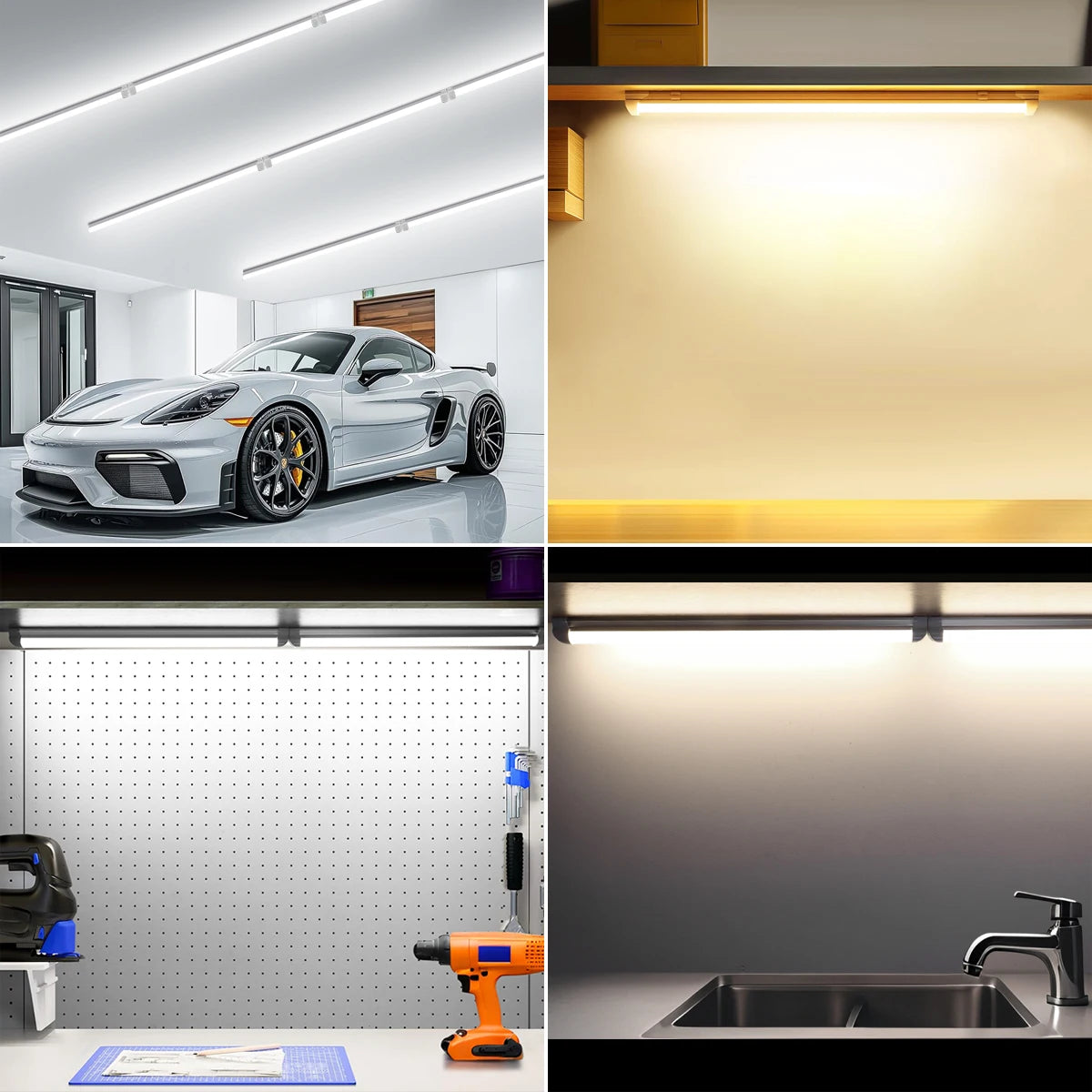 Super Bright 50cm T5/T8 LED Lights for Factories, Kitchens, Garages