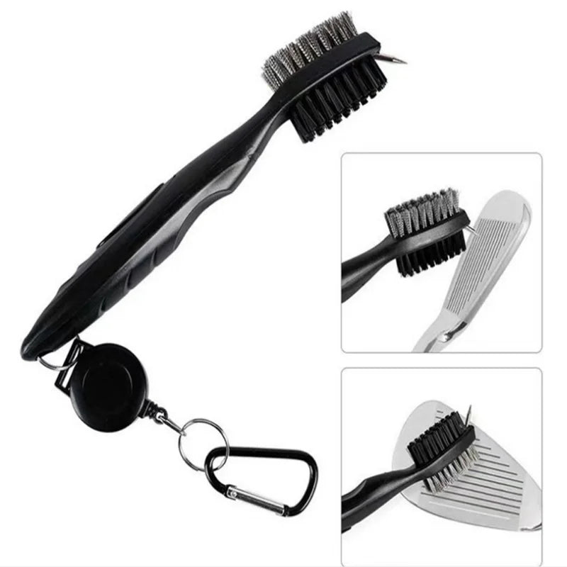 Double-Sided Golf Groove Cleaning Brush - Care Tool