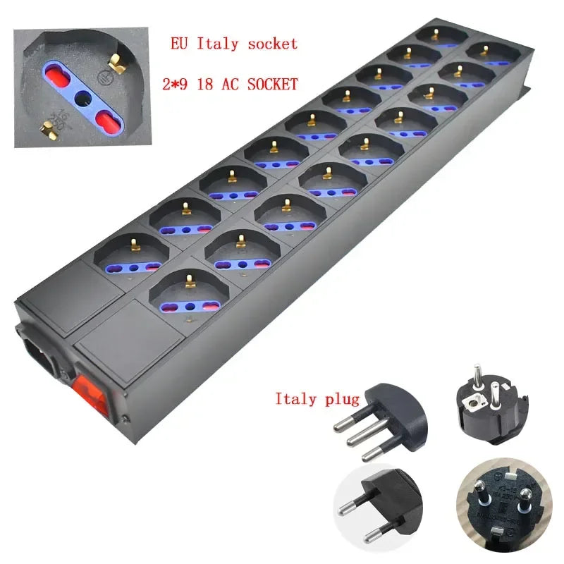 PDU Đa Năng C14 Cho Tủ Mạng Quốc Tế Đa Chuẩn - Daisan Mart