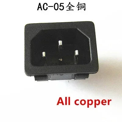 Ổ Cắm Nguồn AC C13 C14 Panel Đen 10A 250V UPS PDU - Daisan Mart