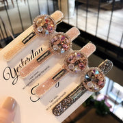 Luxurious Korean Rhinestone Hair Clips for Women