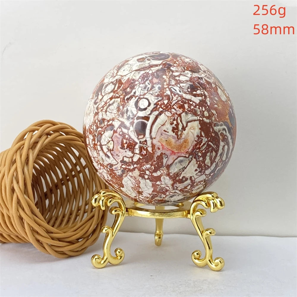 Lucky Natural Orange Quartz Ball Feng Shui