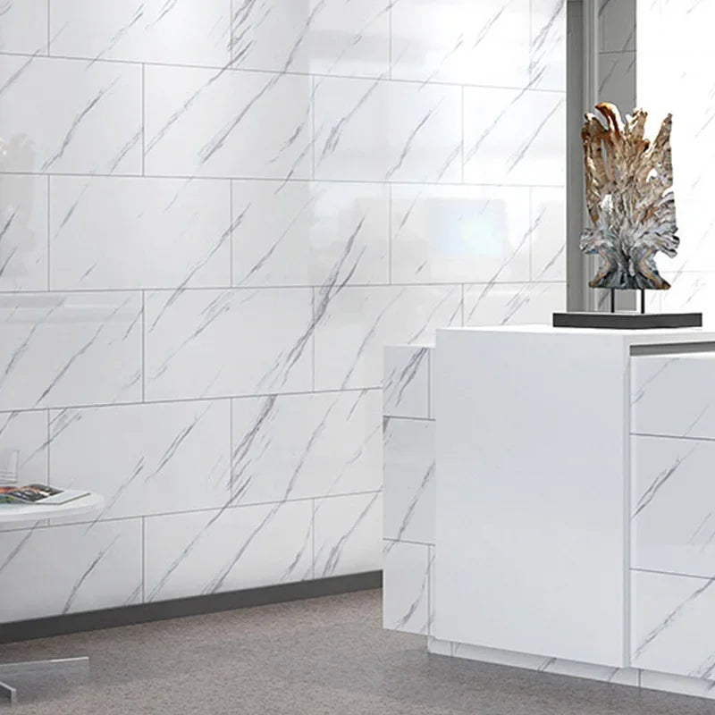 10/20/30pcs of PVC Imitation Marble Floor Stickers Self-adhesive Wall Stickers Waterproof Bathroom Decoration Decals 30*30cm