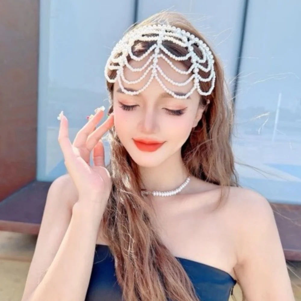 Vương miện Ngọc Trai Thanh Lịch - Phụ Kiện Tóc Nữ