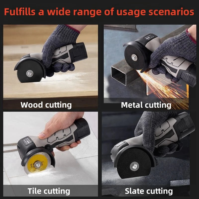 16.8V Angle Grinder Portable Lithium Cutting Tool Grinding Electric Polishing Machine Small Grinder Machine Wireless Power Tools