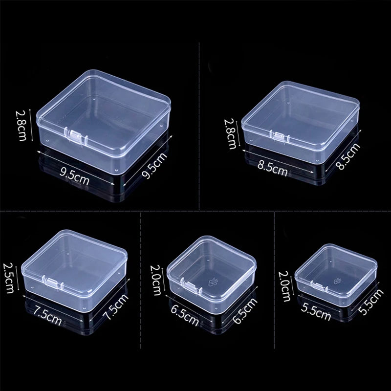 Mini Rectangular Dustproof Plastic Jewelry Box