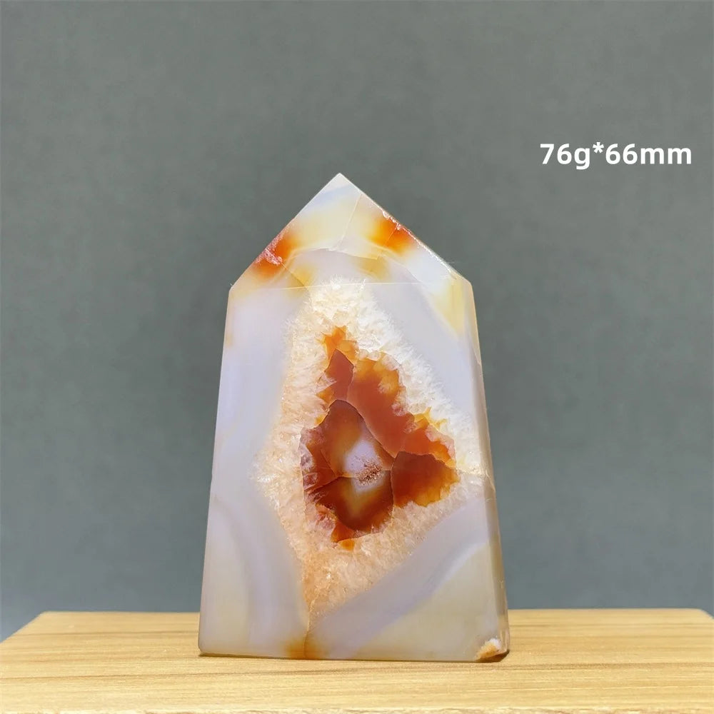 Natural Red Onyx Pillar - Decorative &amp; Healing Stone