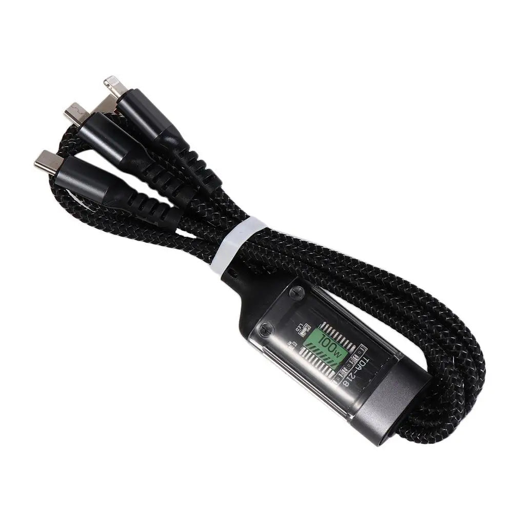 Cáp Sạc Nhanh 3in1 100W Đa Năng USB Type-C - Daisan Mart