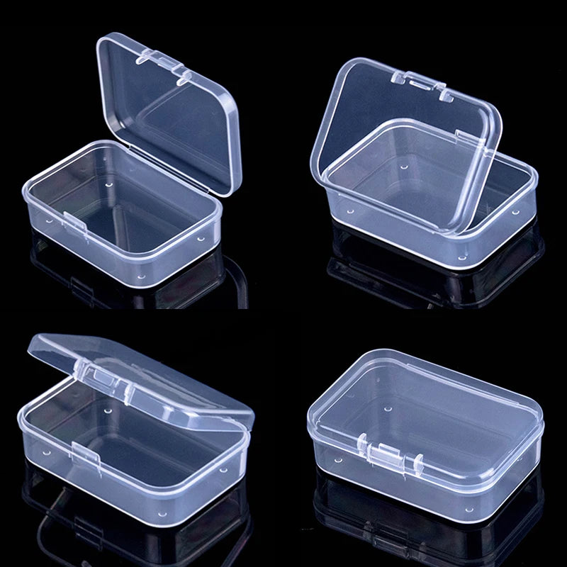 Mini Rectangular Dustproof Plastic Jewelry Box