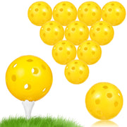 Set of 24 Yellow Plastic Golf Balls for Indoor Practice