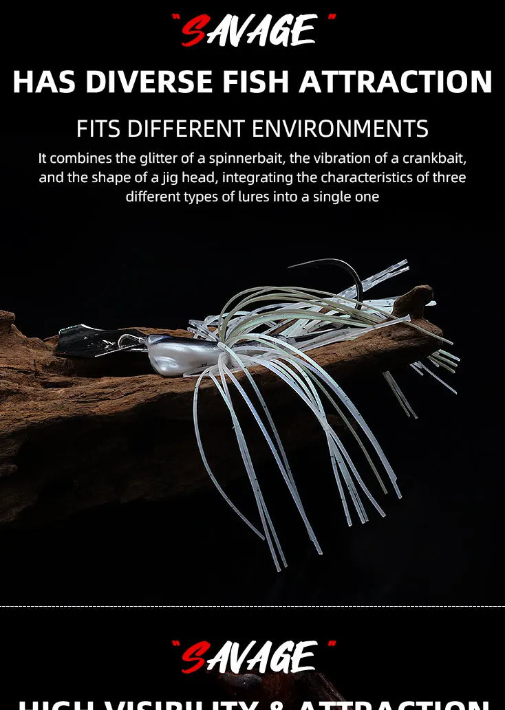 Mồi Jig Đầu Lắc 1/2oz Câu Cá Magic Works Silicon