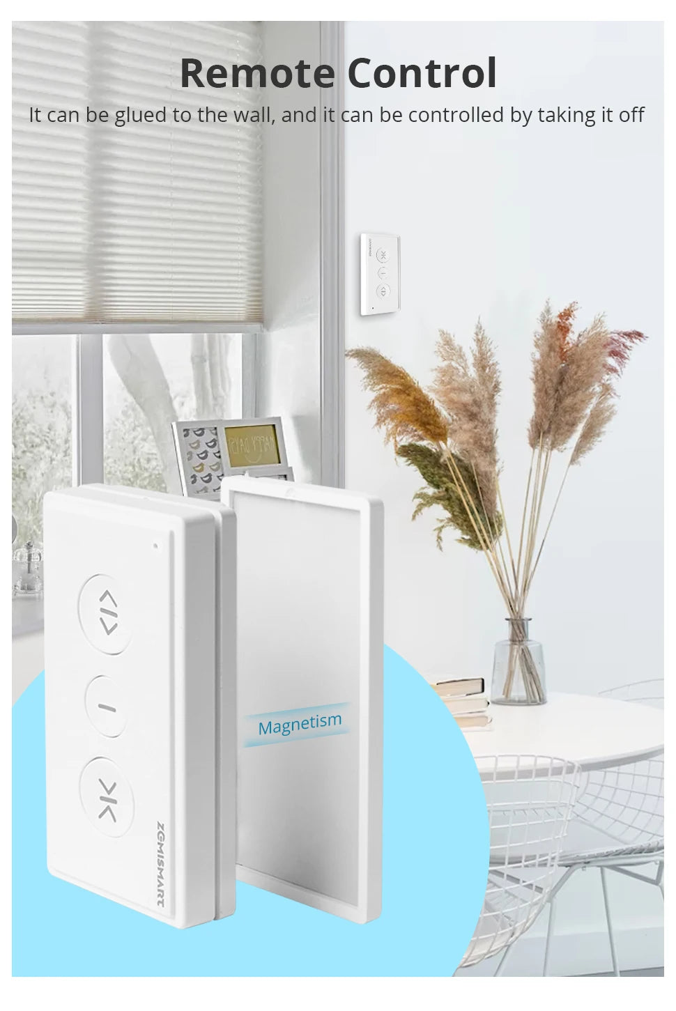 Zemismart Động Cơ Rèm Thông Minh Zigbee Cho Ống 37mm - Daisan Mart