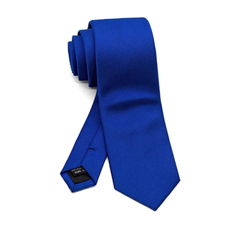 6公分窄款男士領帶，適合優雅的派對和婚禮場合。