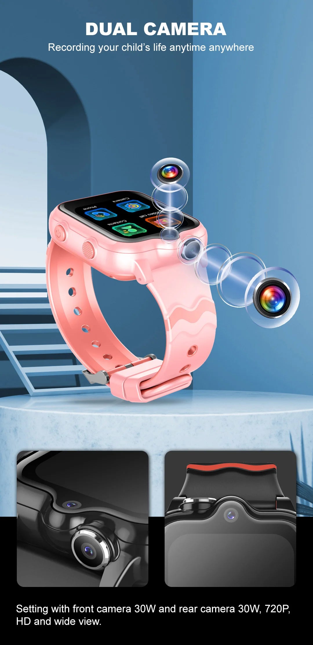 4G GPS Waterproof Kids Smart Watch 2025