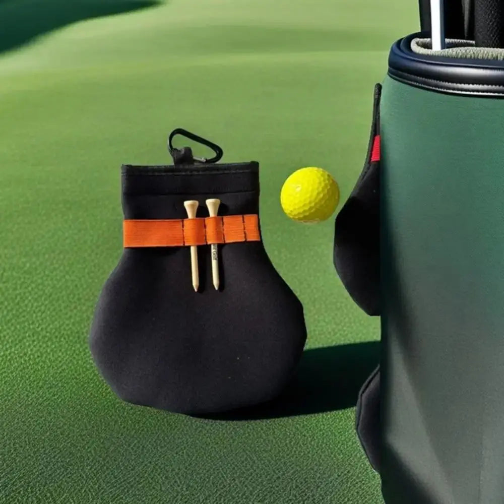 Convenient Golf Ball Bag with Durable Metal Clip