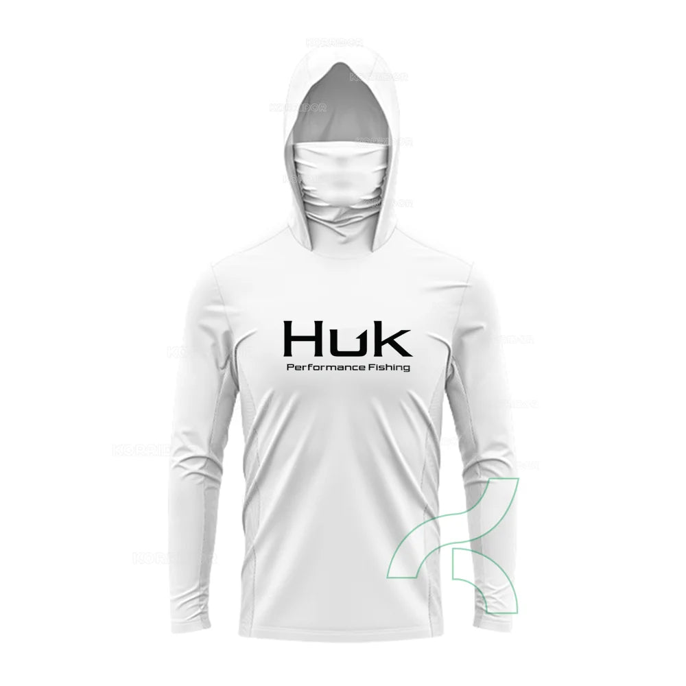 Áo Chống Nắng Nam HUK - Áo Câu Cá Chống UV Có Mũ