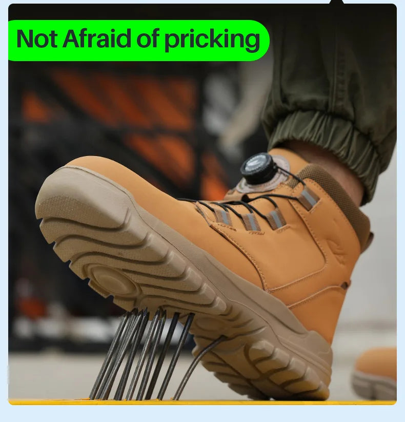 Industrial Safety Waterproof Leather Safety Shoes 2024